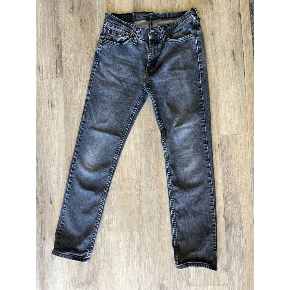 Levi's 511 Slim Fit Men's Jeans 29 x 30 Gray / Black Faded Wash Charcoal Denim